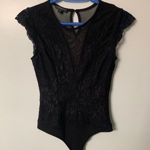 ❌sold❌ dynamite lace and mesh bodysuit size xs